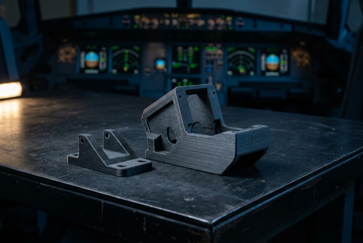 Support d'instrument de cockpit imprimé en 3D pour simulateur de vol